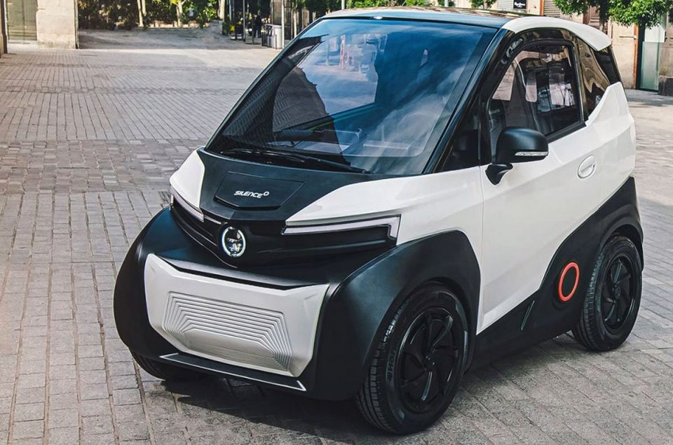 The new electric car is a very small Silence S04 car