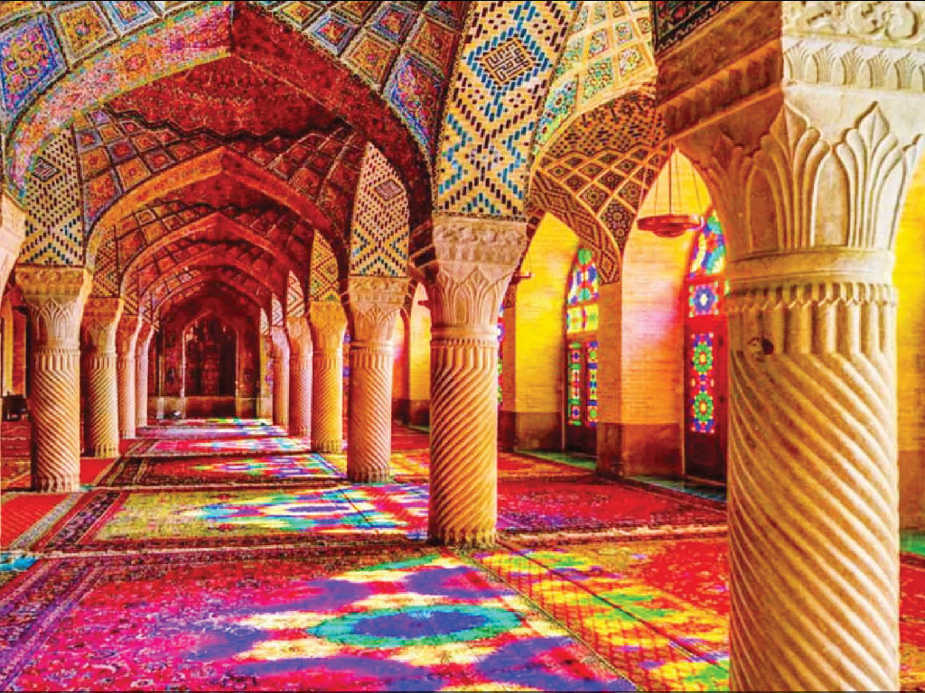 Irans colorful mosque the standard bearer of beauty and religious colors - مکان های ناشناخته ایران - عجیب ترین جاذبه های گردشگری ایران